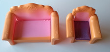 Barbie Möbel Mattel 1987-88 Italiy Sofa, Sessel Kunststoff