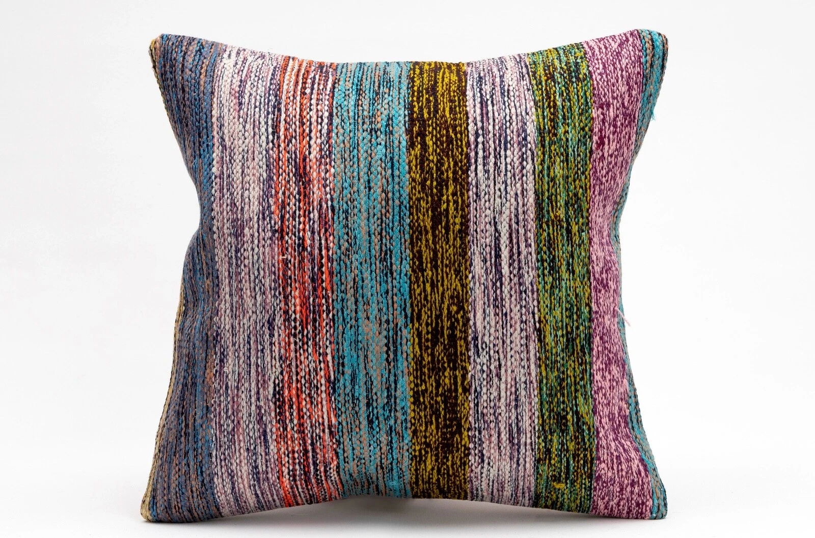 Kilim Pillow Cover, 16x16 in, Ethnic Pillow, Throw Pillow, Decorative Pillow