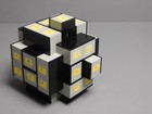 450+ Legos (1 lb 11 oz) makes 18 Piece PUZZLE Burr MADE FROM Gray LEGOs w/ info — photo 7