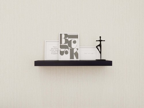 Black 18" Wood Floating Shelf - Picture 2 of 11