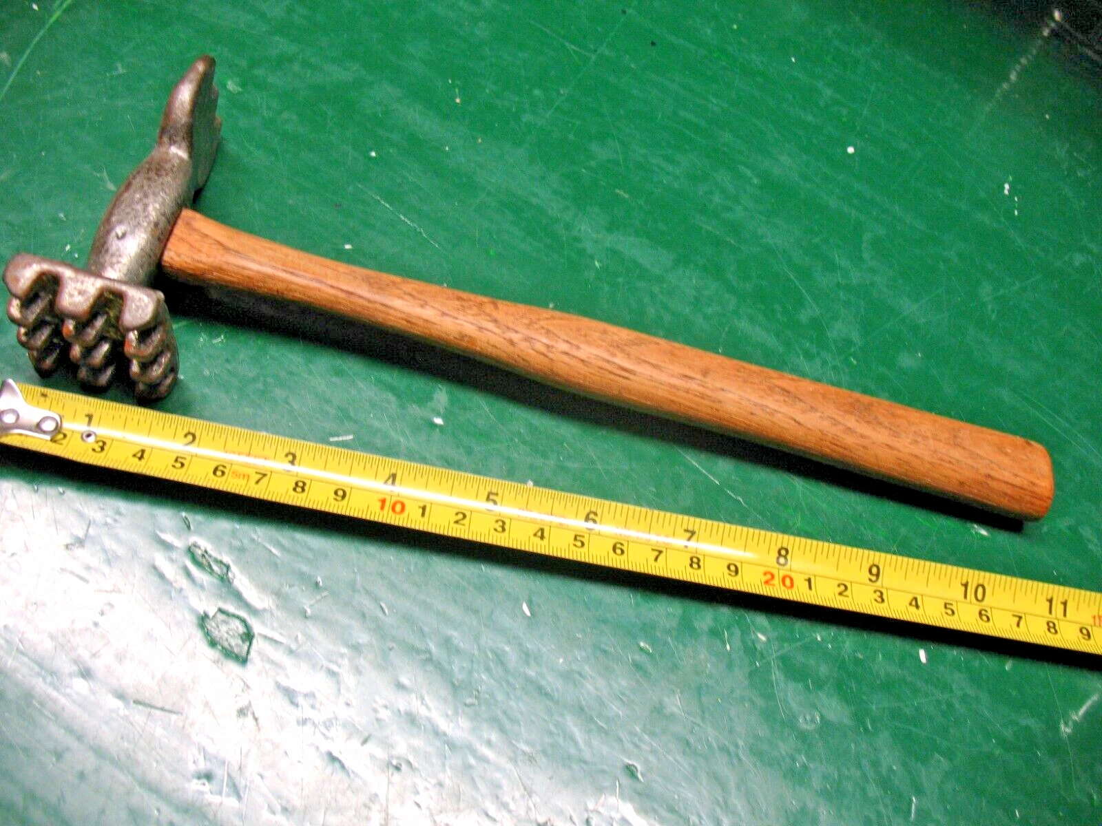 ANTIQUE CAST IRON MEAT TENDERIZER BUTCHER'S MALLET ORIGINAL USA