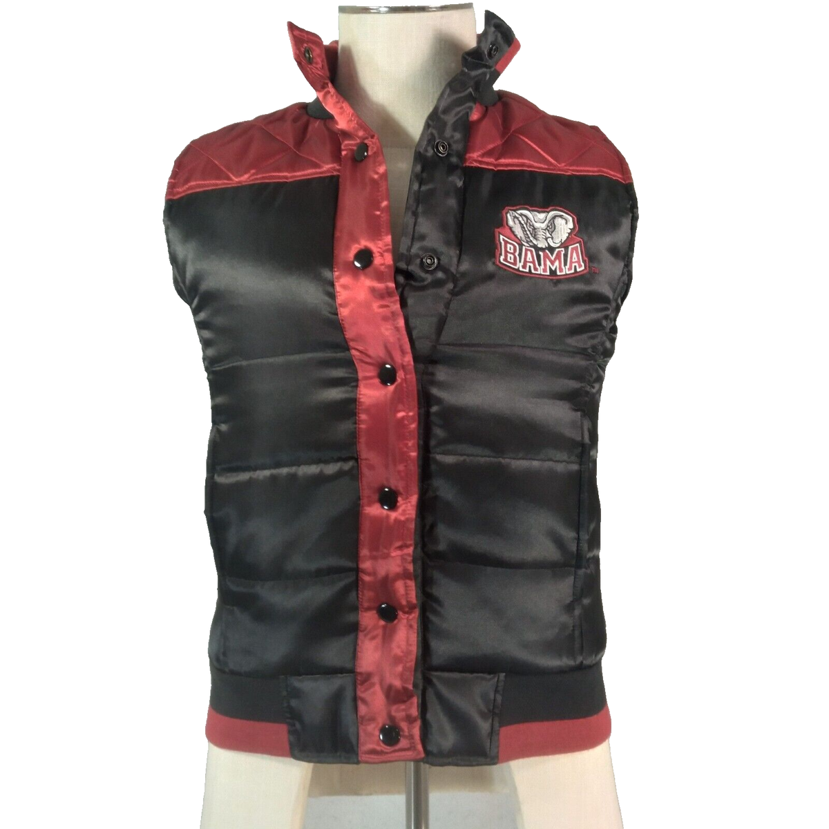 University of Alabama Crimson Tide puffer vest women's small black
