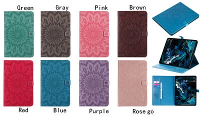 Für Samsung Galaxy Tab T580 T505 T560 Tablet Prägung PU-Leder Stand Case Cover - Bild 1 von 4