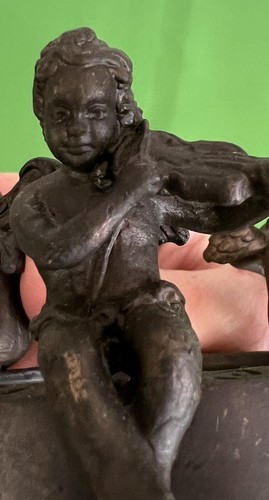 Bronze Cherub Orb Globe Stand - Picture 13 of 13