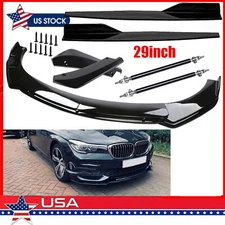 For 5 7 Series E60 F10 F07 Front Bumper Lip Splitter Spoiler Body Kit Side Skirt