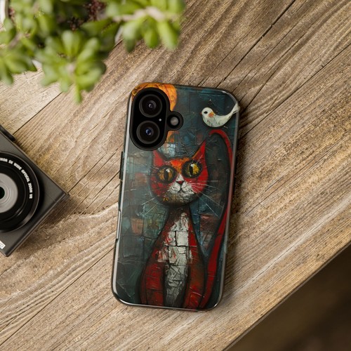 Cat Abstract Painting - Phone Ink Cover Case for iPhone, Galaxy, Pixel - 第 25/281 張圖片