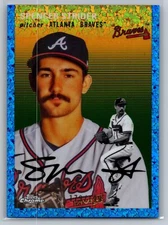 2023 topps chrome platinum spencer strider blue mini diamond refractor 179/199