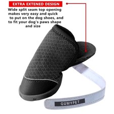 QUMY Dog Shoes for Small To Medium Dog Boots  Paw Protectors Size 4