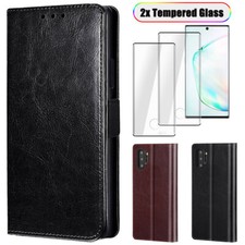 For Samsung Galaxy Note10/5G/S10 /S10E Leather Flip Card Wallet Case Stand Cover