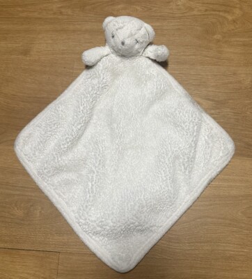 SL Home Fashions Lovey White Teddy Bear So Dreamy Security Baby Blanket NuNu Toy
