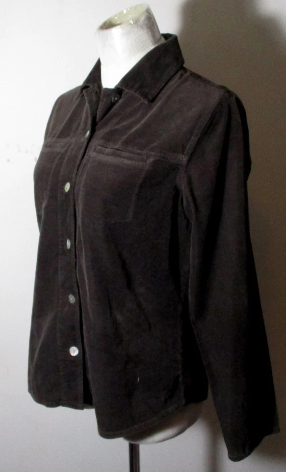 MARKET by Chico's Brown Corduroy Shirt Size 0 - Imagem 4 de 4