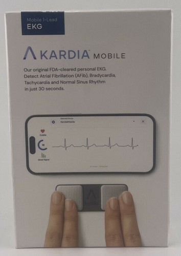 KARDIA MOBILE EKG ORIGINAL FDA-CLEARED PERSONAL EKG DETECT ATRIAL HEART HEALTH - 第 1/5 張圖片