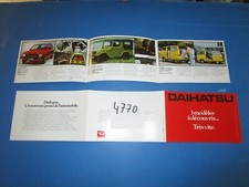 N°4770  : dépliant DAIHATSU Charade, TAFT 4x4, Fourgon S60 texte français  