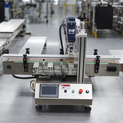 110V Automatic Desktop Capping Machine 20~60bot/min Cap Sealer w ...