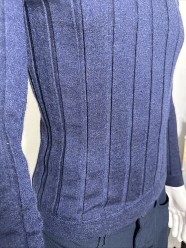 Brunello Cucinelli Silk & CASHMERE Navy Blue Pullover Sweater Size 48 SLIM FIT - Picture 5 of 9