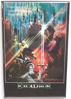 Excalibur Movie Poster 2'' x 3'' Refrigerator Locker MAGNET FREE SHIPPING