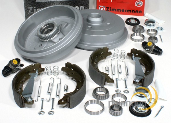 FüR VW Vento - Zimmermann Bremstrommeln ABS Ringe Radzylinder Radlager FüR Hinte-image