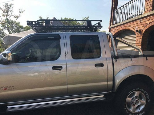 OCAM Aluminium Tradesman Roof Rack for Nissan Navara D22 Dual Cab Alloy - Picture 2 of 12