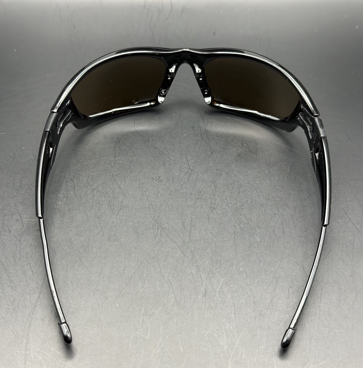 Oakley Straight Jacket II Polished Black w/Deep Blue Polarized