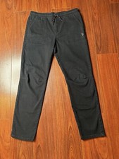 U.S. Polo Assn Women's Pull On Pants Size XL 14-16 Mid Rise Straight Legs Blue