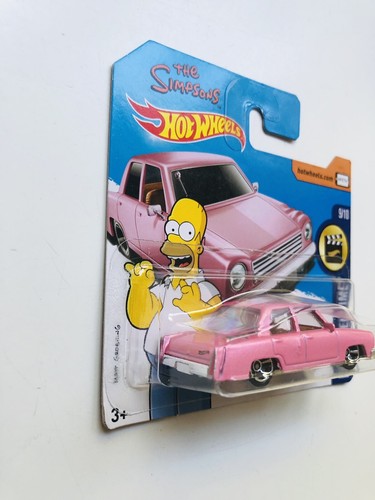 2016 Hot Wheels The Simpsons Family Car HW SCREEN TIME Short Card Door ERROR - Picture 4 of 7