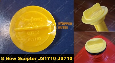 8 Scepter Stopper Cap Disk JS1710 710 New Repl. Gas Gallon Can Disc Part Moeller