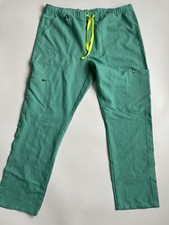 FIGS Cairo Cargo Scrub Pants Men s XL Teal Green Technical Collection