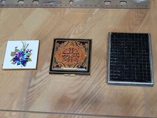 Compacts One each of cigarette, mirror,  powder set of 3 
