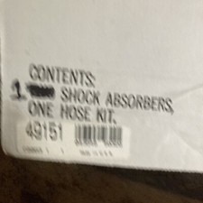 1 Gabriel 49151 Adjustable Air Shocks Rear
