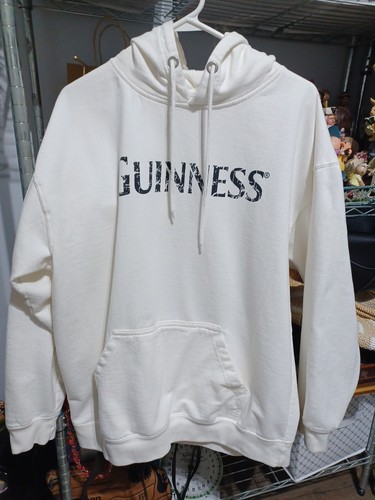 Guinness St. James Gate White Hoodie Sz XL