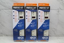 3 LOT - NEW Tripp Lite Protect It 7-Outlet Surge Protector 6ft. 1080Joules LED