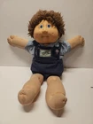 Vintage Cabbage Patch Kid Boy with freckles & overalls 1982 Black Signature!