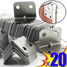 20x Stainless Steel L Shape Corner Brackets – Furniture Joint Repair Angle Conne