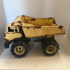 Vintage Tonka Tough Mighty Diesel Pressed Metal Dump Truck AND XMB-975-FOR PARTS