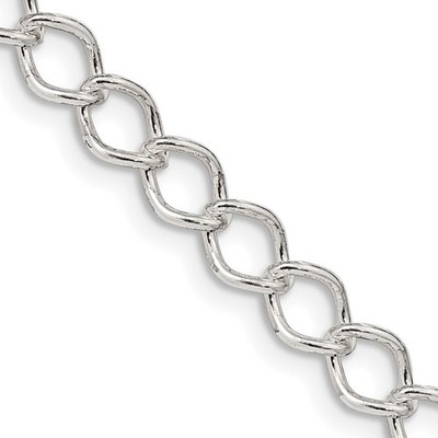 Ausgefallene offene Panzerkette Sterlingsilber 5,75 mm Halskette Herren Damen USA