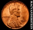 1945 Lincoln Wheat Cent - Red Choice Gem Brilliant Unc  No Reserve  #K2243
