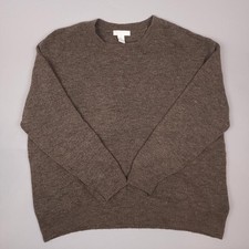 H M Men's Crewneck Relaxed Fit Knit Sweater Size Large Hipster Minimalist Casual