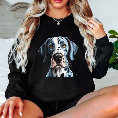 Blaue Merle Dogge Hunderasse Tiere Damen Sweatshirt Tierliebhaber