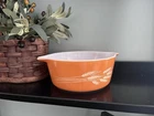 Vintage Pyrex 474-B Casserole Dish 1.5-Qt Autumn Harvest Wheat Bowl Collectible