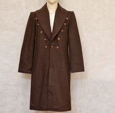 New Men  s Brown Frock 18th Century Regency Long Frock Coat Expedited Shipping