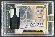 2023-24 Panini One and One Toumani Camara Rookie Patch Auto Gold #09/10