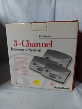 Radio Shack 43-3105 3-Channel FM Wireless Intercom System Silver 3 Pack