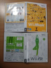 SET/LOT Wii 2x Games: Wii Fit & Wii Music (Japan Ver.) WATER DAMAGE NINTENDO WII