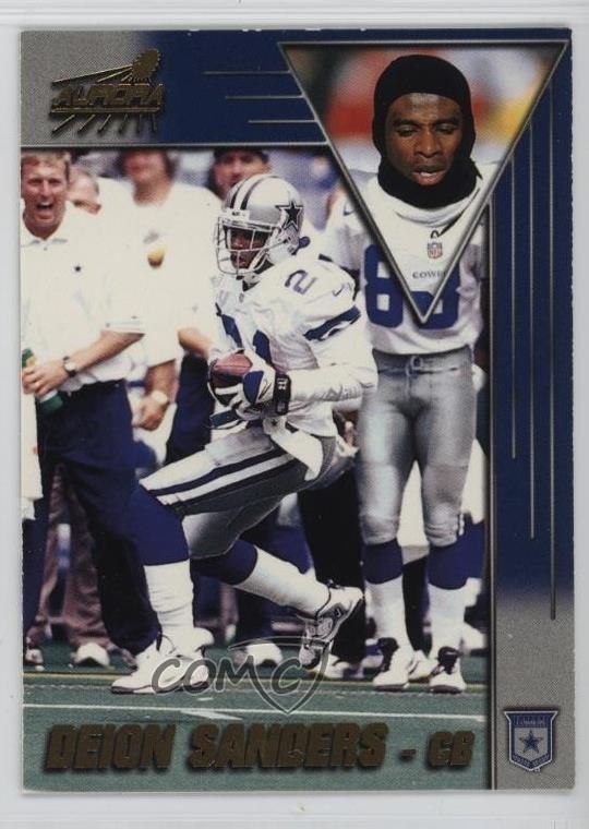1998 Pacific Aurora Deion Sanders #42 HOF 01w7