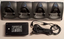 SYMBOL MOTOROLA CHS9000-4001CR 4-SLOT MOBILE SCANNER CHARGING STATION W/ ADAPTER