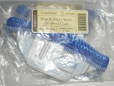 Longaberger Cabana Blue Stripe Sort  Store Small Business Card Liner 23711295