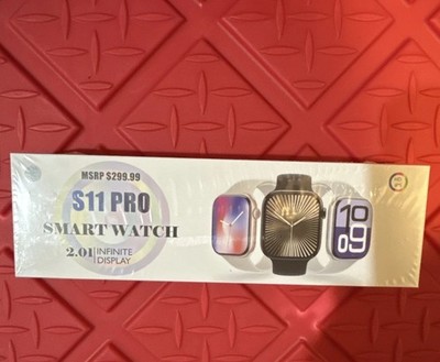 S11 Pro Smart Watch 2.0in Infinite Display Gray Band Silver Case, 8GB.  Sealed