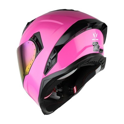 1storm Motorcycle Full Face Helmet for Adults Men and Women Street Bike Racing Helmet DOT Approved with one Extra Clear Shield: Kt828 Glossy Pink