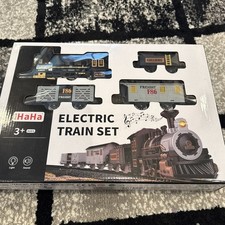Electric Train Sets for Kids Metal Light Sounds Train Toy Steam Locomotive New