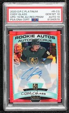 2019 O-Pee-Chee Platinum Rookie Autos Red Prism 6/50 Cody Glass PSA 10 Auto 09a0
